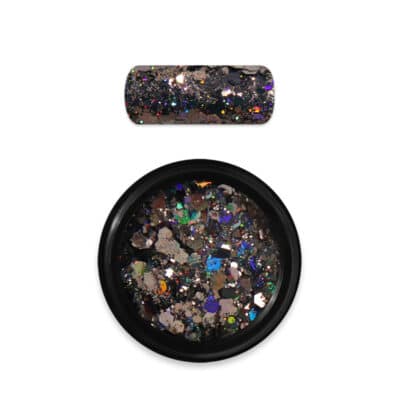 Moyra Rainbow Holo glitter mix.10 Black